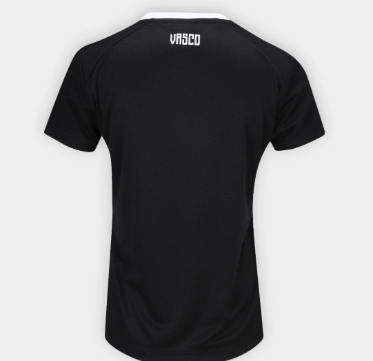 Camisa Vasco Braziline Principia Feminina - Preto+Branco