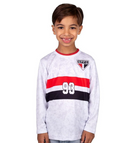 Camisa do SÃO PAULO FC Original Infantil Domain 93 Oficial Licenciada - Branco