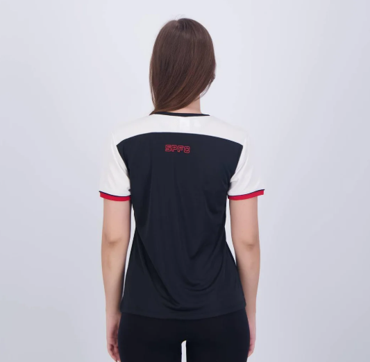 Camisa São Paulo Cave Feminina Preta - Preto