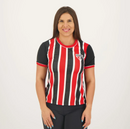 Camisa São Paulo Classmate Feminina Preta e Vermelha - Preto