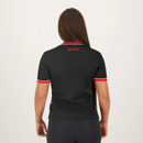 Camisa São Paulo Classmate Feminina Preta e Vermelha - Preto