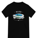 Camiseta de Futebol Estádio Niltão Masculina - Preto