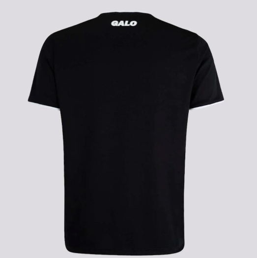 Camisa Atlético Mineiro Poetry Preta e Branca - Preto