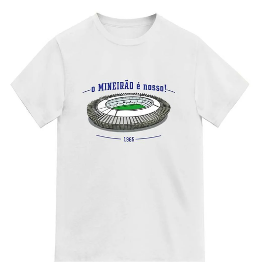 Camiseta de Futebol Mineirão Cabuloso Masculina - Branco