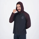 Blusa Flamengo Manga Longa Dikla Preta