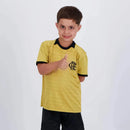 Camisa Flamengo Gerson 8 Chalkboard Infantil Dourada