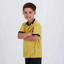 Camisa Flamengo Gerson 8 Chalkboard Infantil Dourada